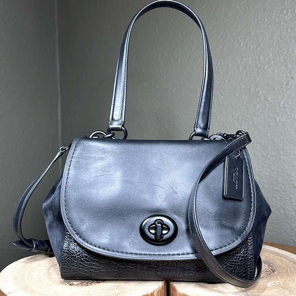 Coach Handbags - COACH Mixed Material Faye Carryall